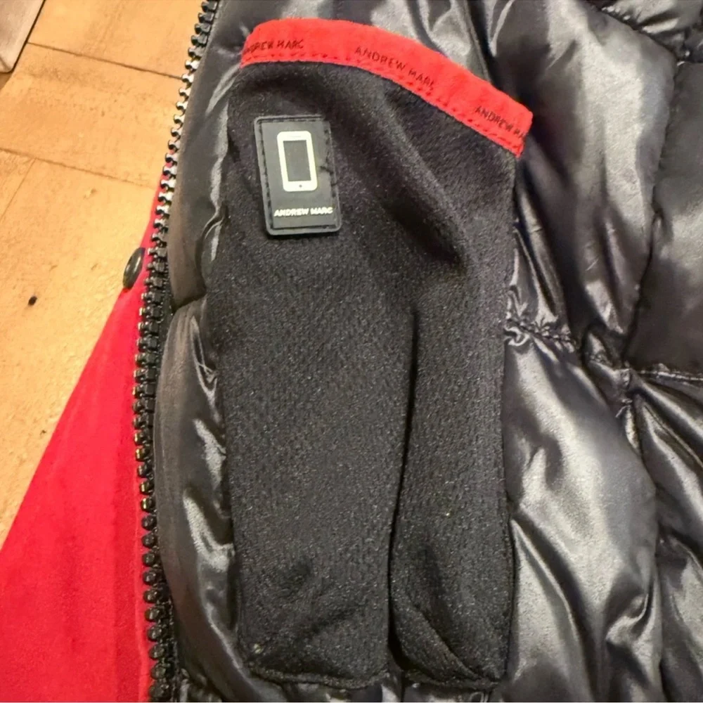 Andrew Marc Women's Bold Red parka  Jacket - Picture 7 of 12